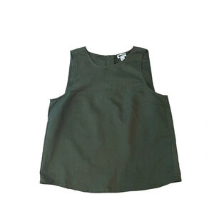 J. Crew Linen-blend button-back shell tank top, Size XXS, NWOT